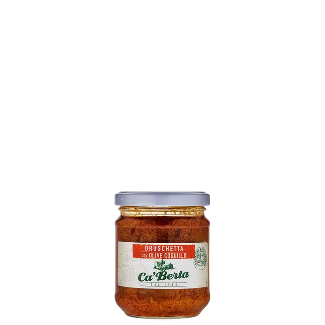Ca'Berta - Bruschetta con Olive Coquillo / Bruschetta aus getrockneten Tomaten 190g