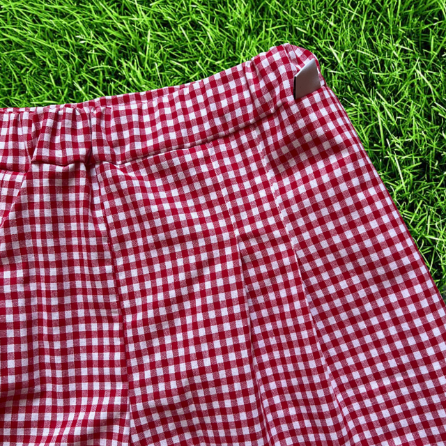 Short evasé - Taille 1 - vichy rouge