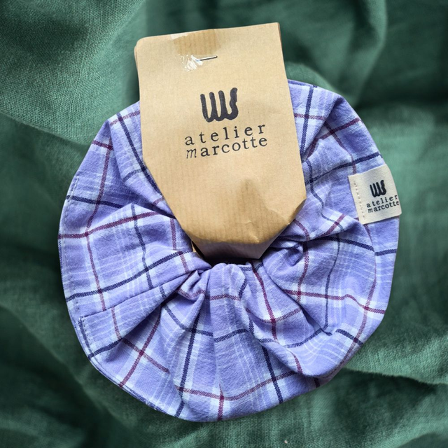 Chouchou Groseille - upcyclé et coloré