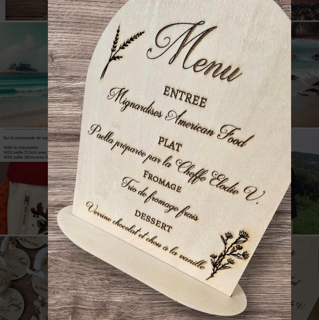 Menu personnalisable 