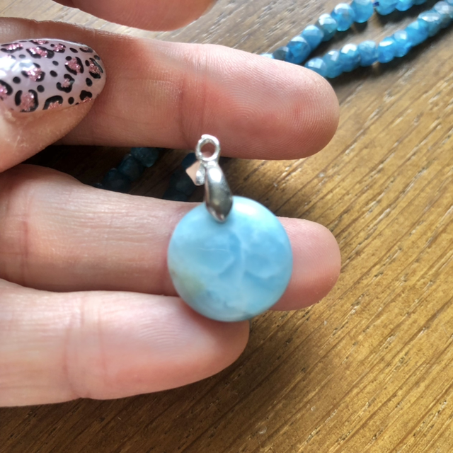 Pendentif Larimar AA