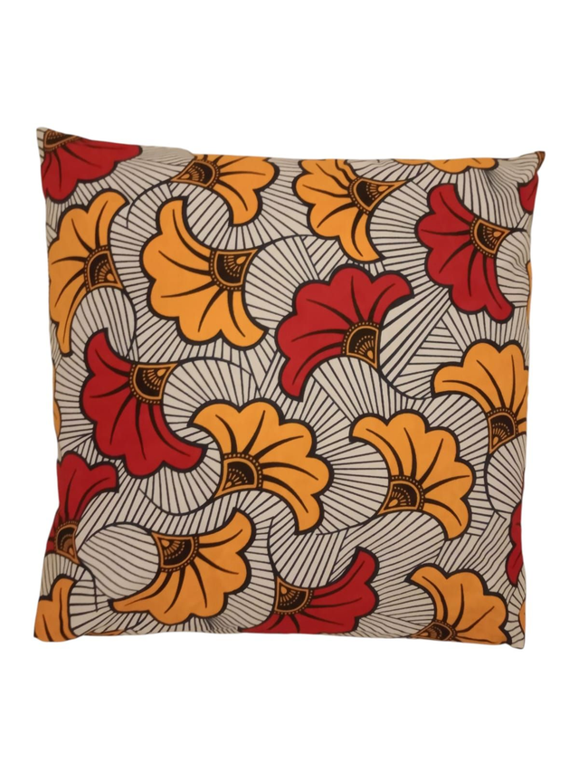 Taie d’Oreiller 40x40 cm en Wax – Fait Main, Unique &amp; Colorée