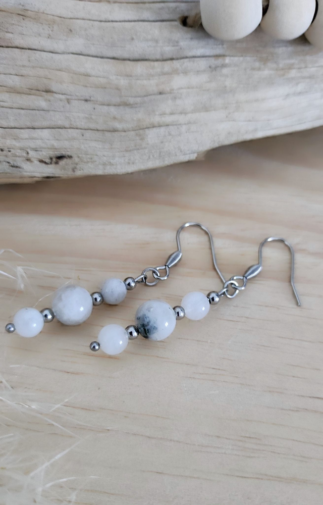 Boucles d'oreilles Péristérite