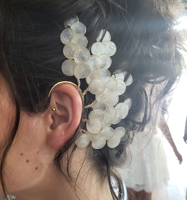 Tour d'oreille de mariage en résine "Collection BACCHUS" - accessoire de la mariée