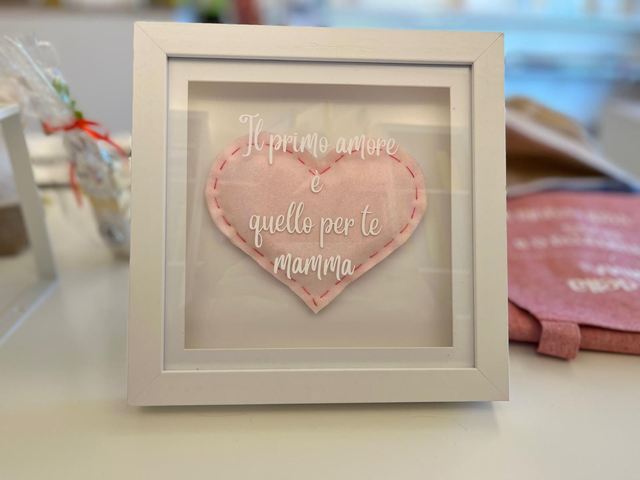 Quadro con cuore "Il primo amore è quello per te mamma"