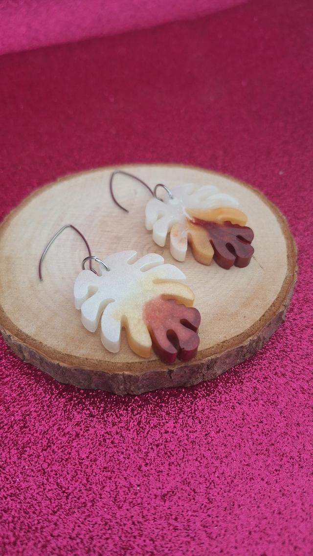 Boucles d'oreilles fleurs levé de soleil