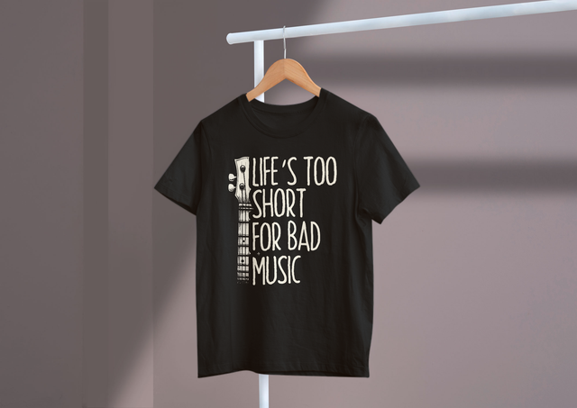 Life’s Too Short For Bad Music Music Passion Fun Design. Das Leben ist zu kurz für schlechte Musik, Musik, Leidenschaft, lustiges Design