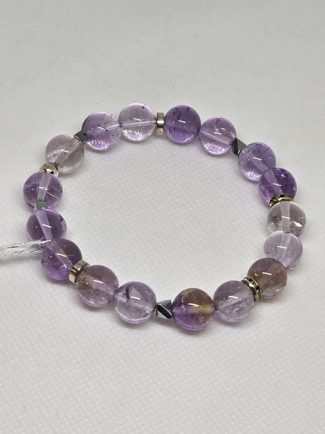 Bracelet Améthyste lavande en 1 cm 