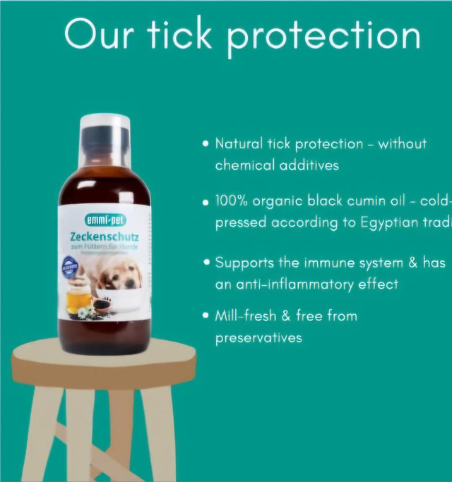 emmi®-pet Black Cumin Oil – Natural Tick Protection from Within
