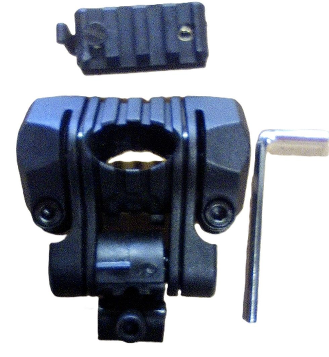 Booiu Durable Abs Flashlight Mount - 25mm Helmet