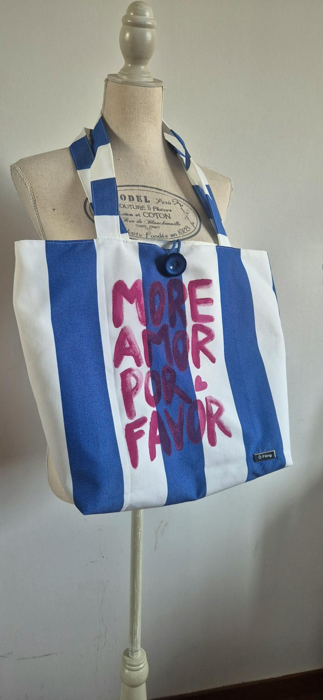 Sac cabas &amp;quot;Jules&amp;quot; rayé 