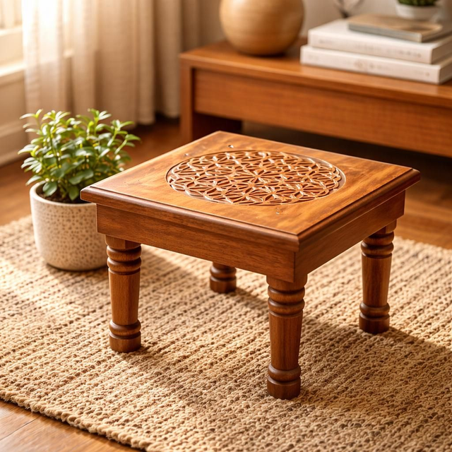 Table d'appoint "Fleur de vie"