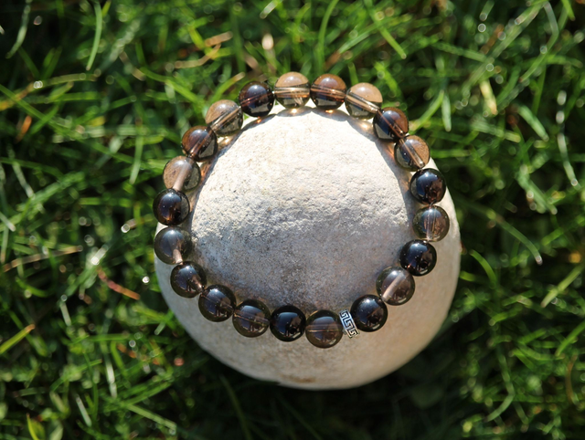 Bracelet quartz fumé