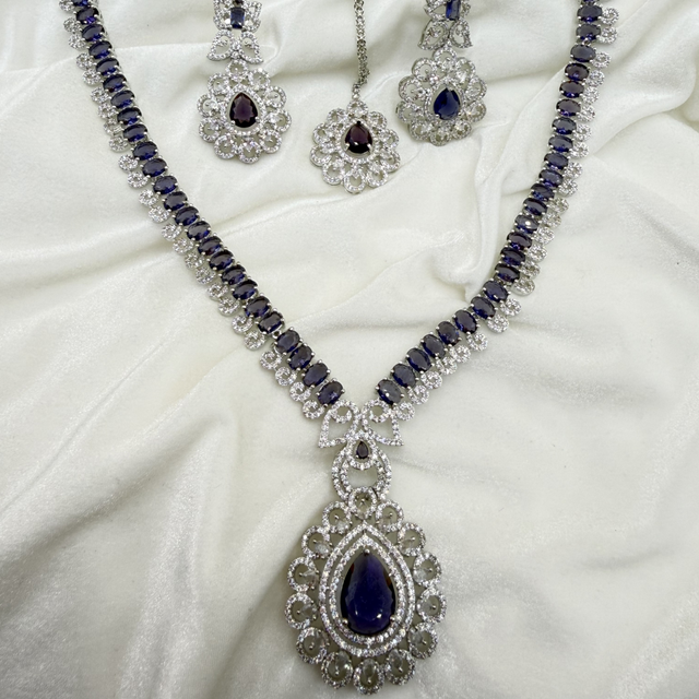 American Diamond (AD) necklace set