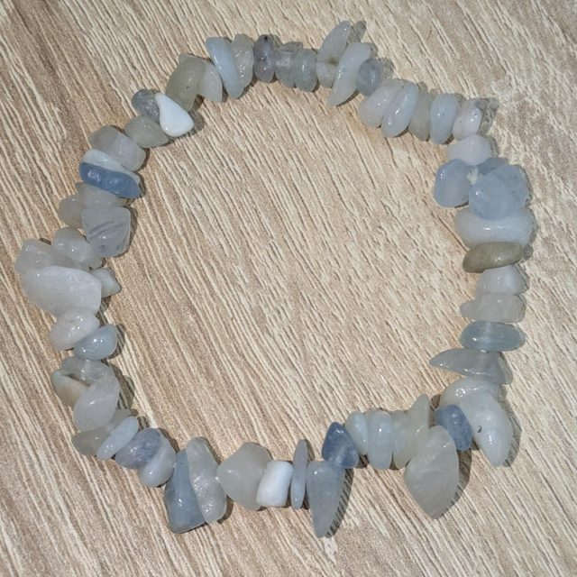 Bracelet "Aigue-marine" baroque BR-217