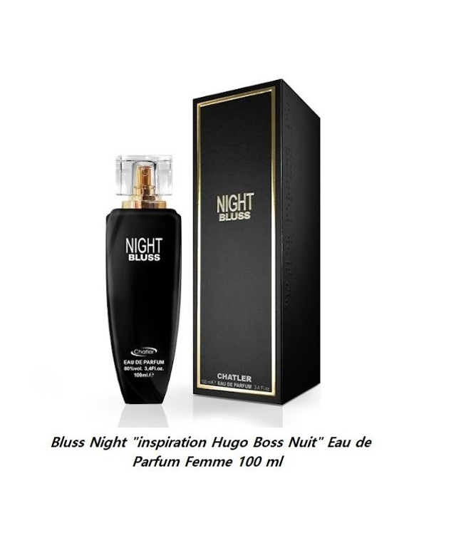 Bluss Night " inspiration Hugo Boss Nuit " Eau de Parfum Femme 100 ml