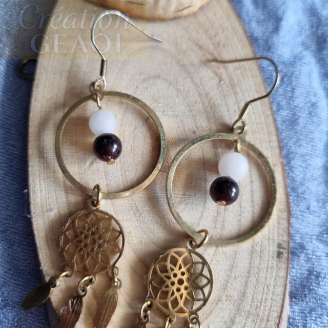 Oeil de taureau et quartz rose 