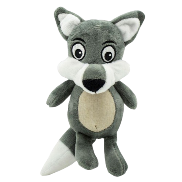 Peluche loup avec squeaker 15cm