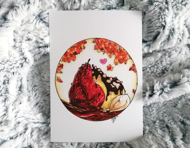 Carte postale Poires automne