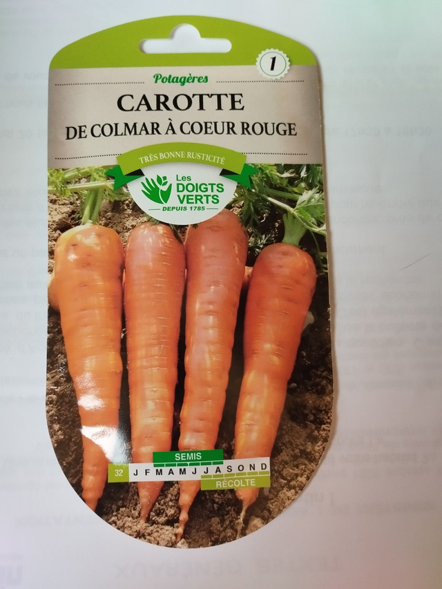 Carotte de Colmar à cœur rouge