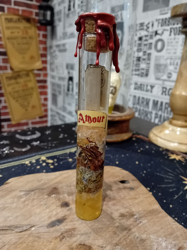 Fiole Charme d&#039;amour - Par le Chaudron Magique