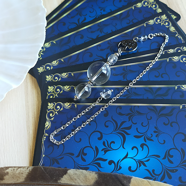 Pendule Sphère Cristal De Roche - 0029PD