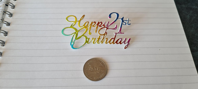 Happy 21st Birthday Cake Decoration