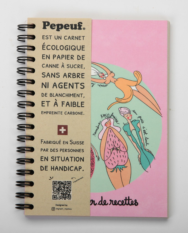 Carnet A6 illustré de la marque Pepeuf