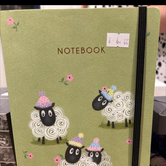 A5 Notebook lovely made and ruled lined inside 