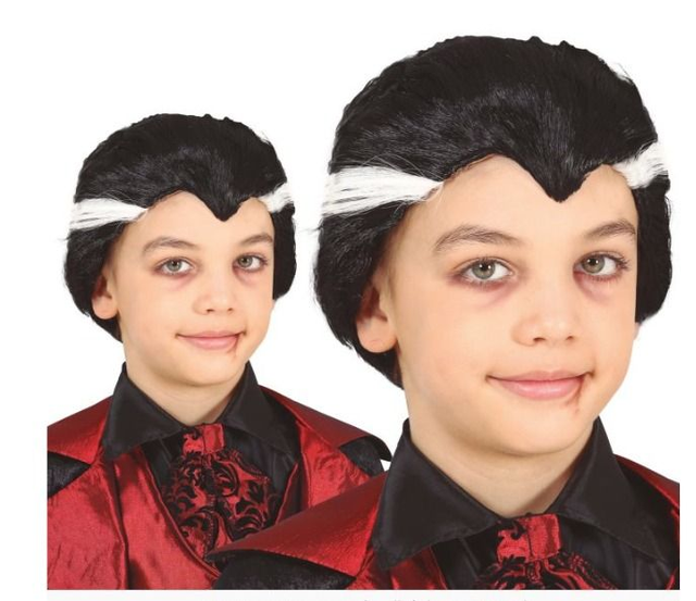 Carnevale ,  48009  PARRUCCA VAMPIRO IN SCATOLA BAMBINO