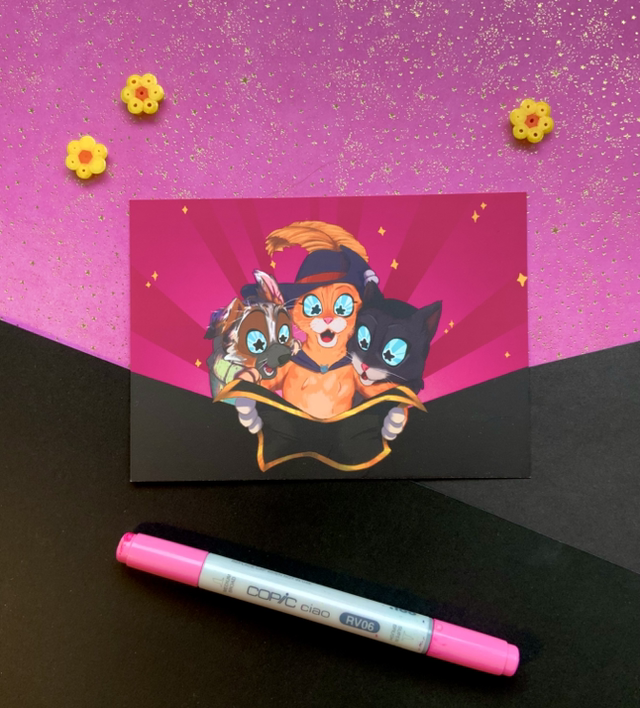 Puss in boots - Print A6