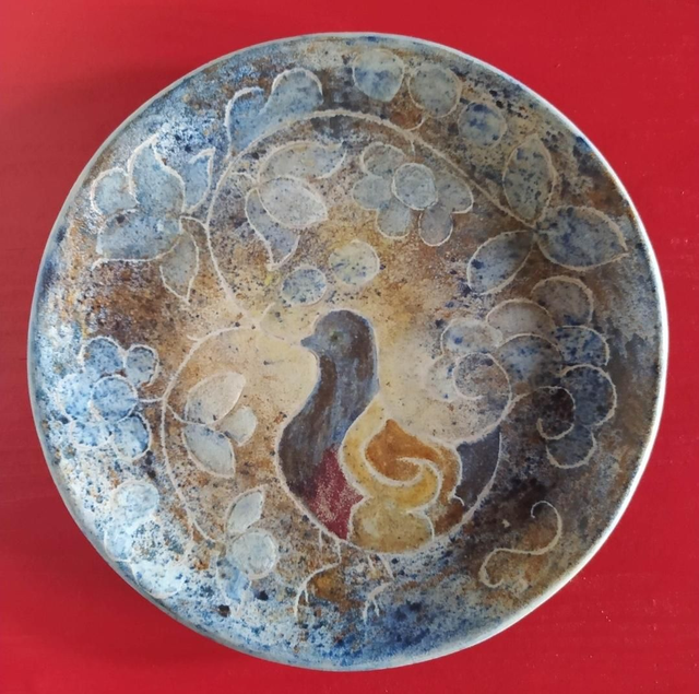 Exceptionnelle céramique d'art,signée Bernard Buffat