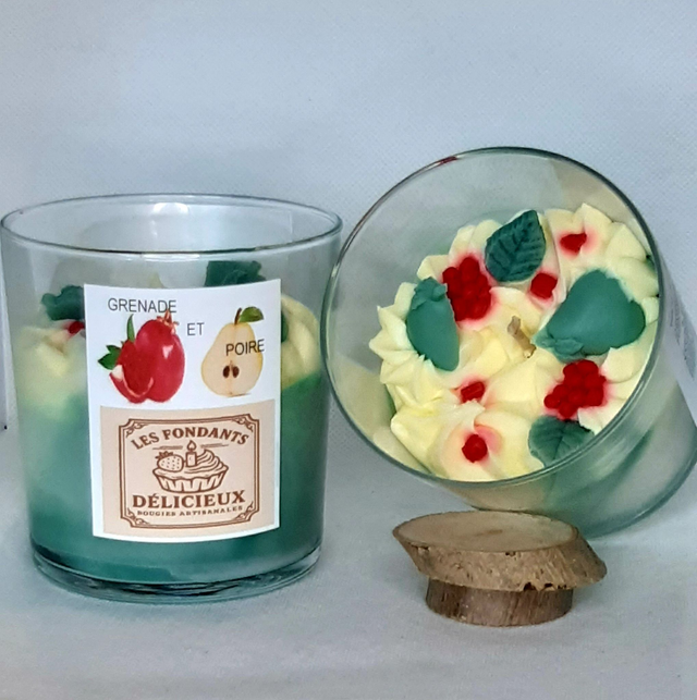 Bougie Gourmande Grenade et Poire