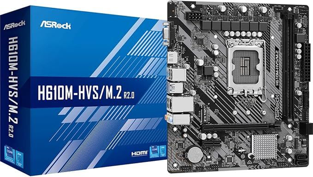 02.1.0034 – Scheda Madre ASRock H610M-HVS/M.2 R2.0 LGA1700 – Entry Level con supporto M.2