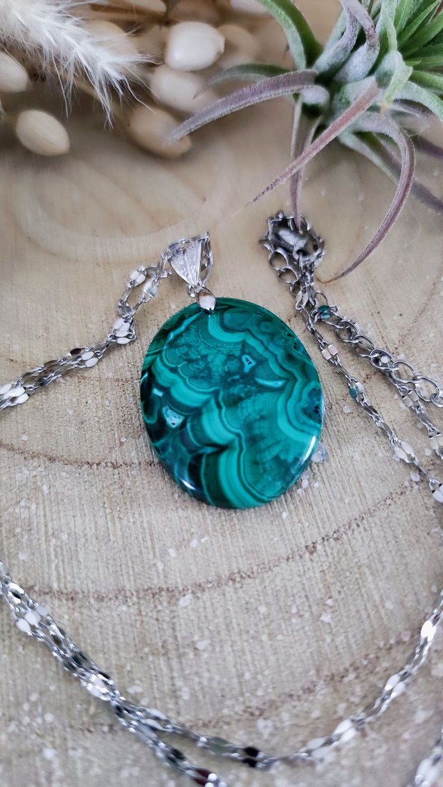 Pendentif Malachite