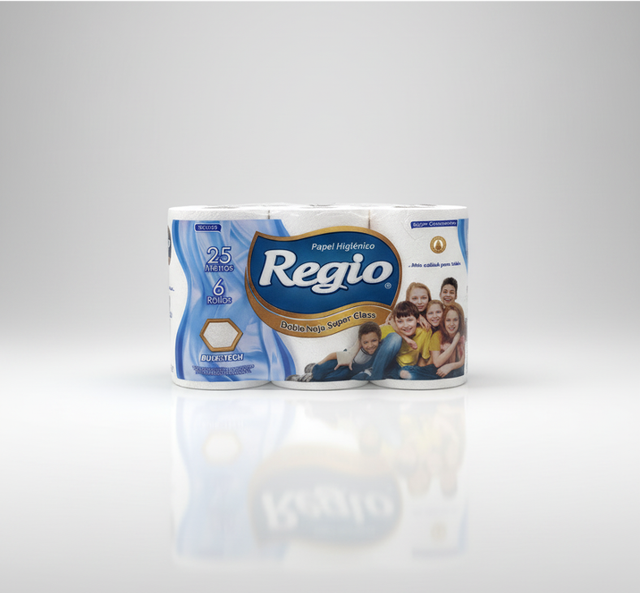 Papel Higiénico Regio 6 Rollos 25 Mts 