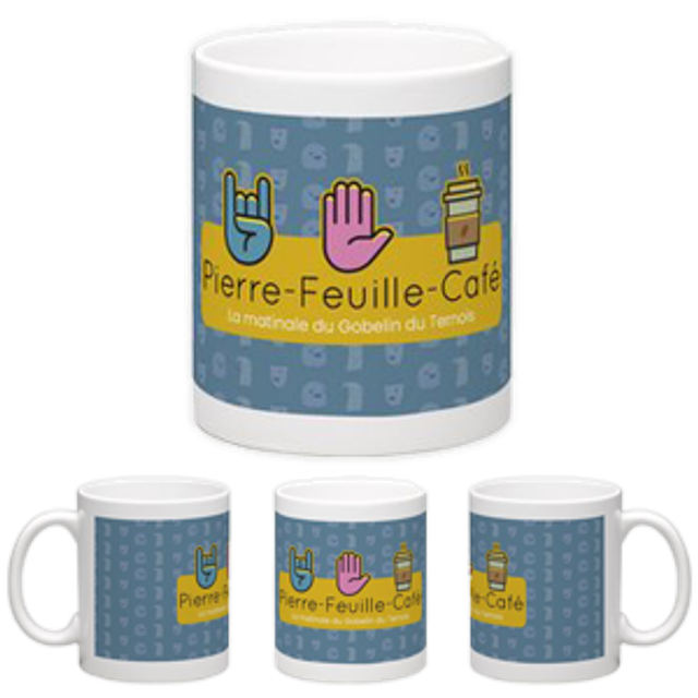 Mug "Pierre, feuille, café"