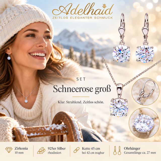 Set Schneerose groß