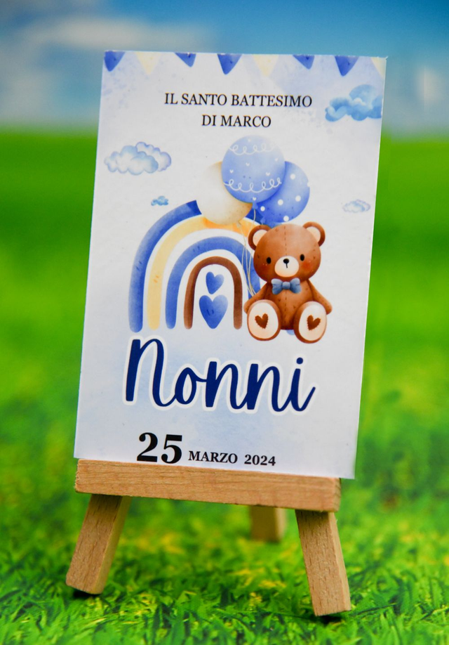 Mini Tavolozza in legno dalle dimensioni 7x10