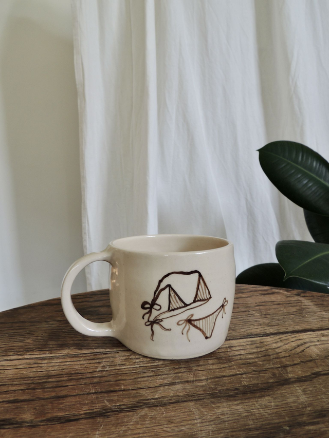 Medium Coffee Mug | Bikini/Sun