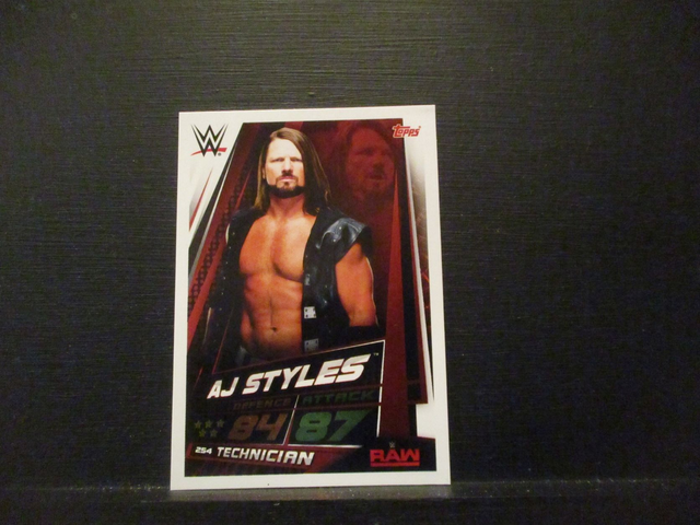 AJ Styles - Stars Of The Show Slam Attax Universe Original Trading Card #254