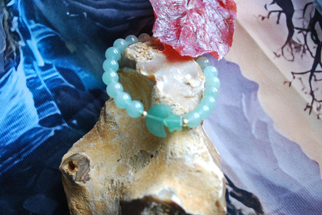 Bracelet en aventurine verte