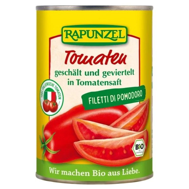 Rapunzel Tomaten geschält und geviertelt, 400g Dose