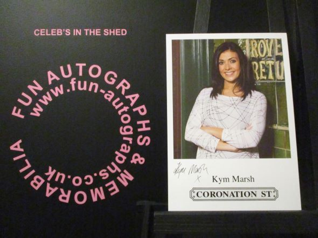 Kym Marsh (Michelle Connor) Original Coronation Street Pre-Print Cast Card (SEE PIC)