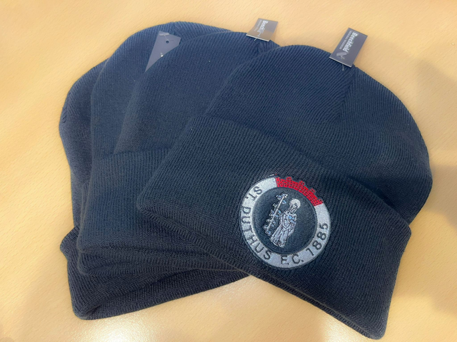 St Duthus Football Club official beanie hat (black)