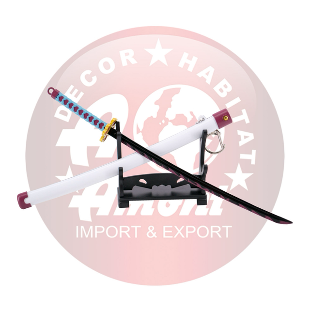 Llavero katana Kanroji Mitsuri de Demon Slayer A11781, de 23.5 cm