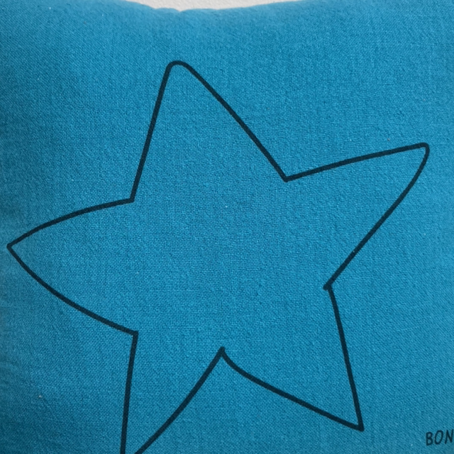 Coussin ⭐️Lucien carré: étoile bonheur, océan