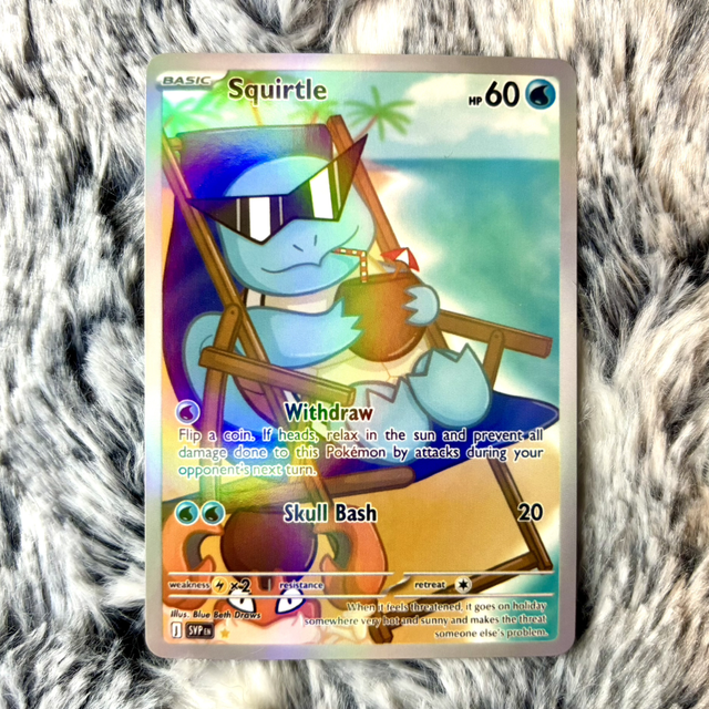 Squirtle Custom Art Pokemon Card