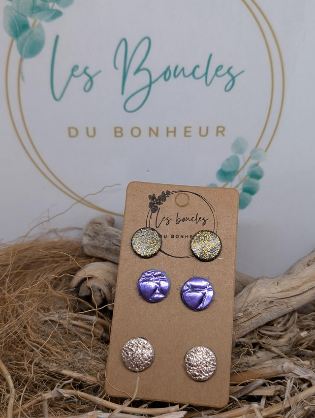 Lot de 3 paires de puces pu040