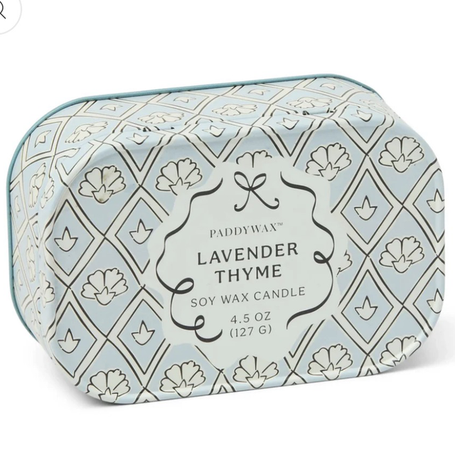 Vela tin cherie LAVENDER THYME